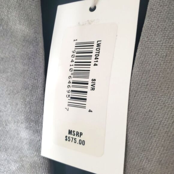 NWT FRAME Classic Blazer in Grey Velvet Sz 4 - Picture 12 of 16